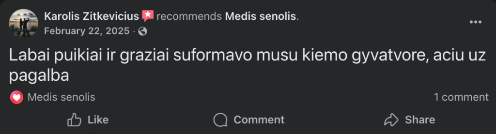 Tujų karpymas atsiliepimas 1